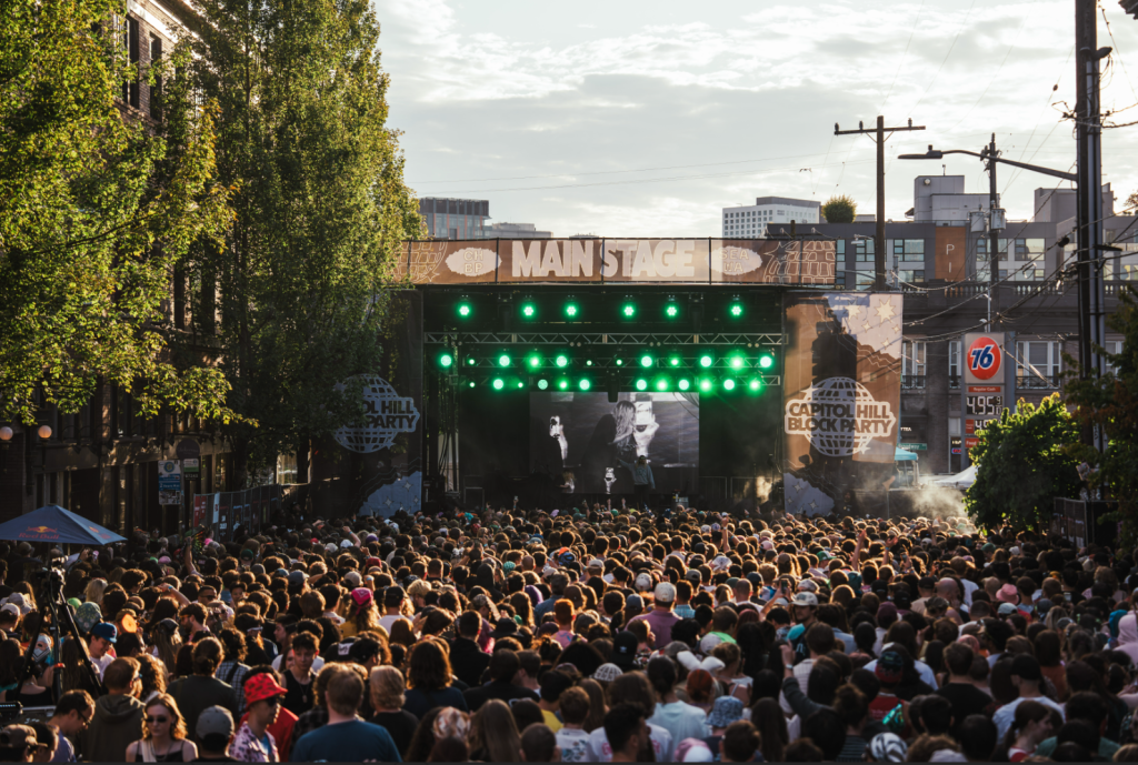 Capitol Hill Block Party main stage crowd Seattle