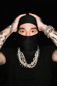 Yeat portrait wearing black mask ADL album era 2026
