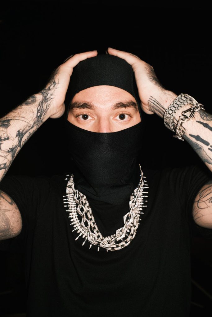Yeat portrait wearing black mask ADL album era 2026