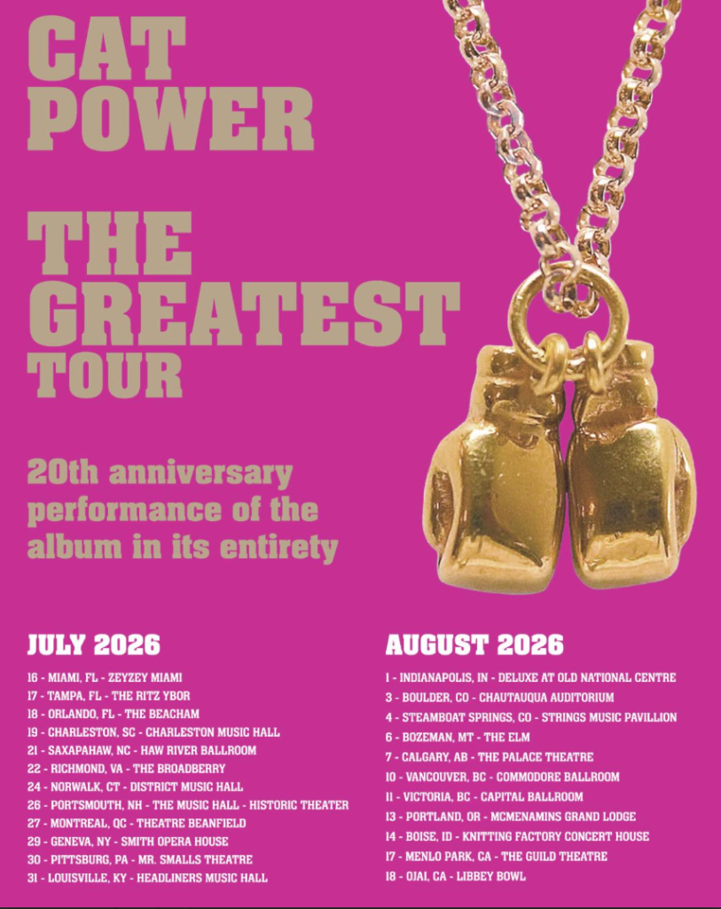 Cat Power The Greatest 20th Anniversary Tour 2026 poster