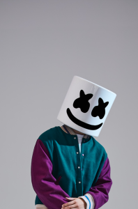 Marshmello photographed during the release of the Juice WRLD collaboration “We Don’t Get Along”