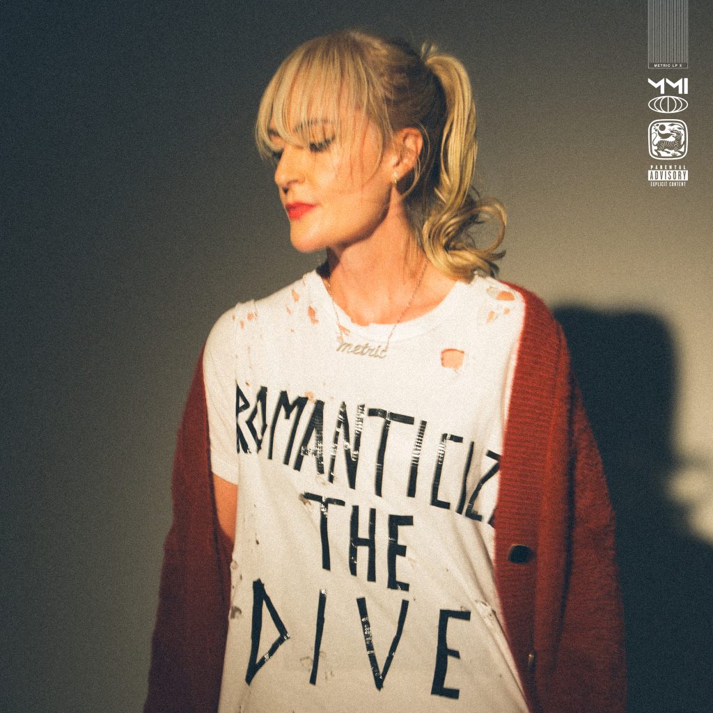 Metric Romanticize The Dive album cover featuring Emily Haines