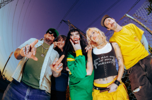 Surfbort band members promoting their 2026 album Reality Star