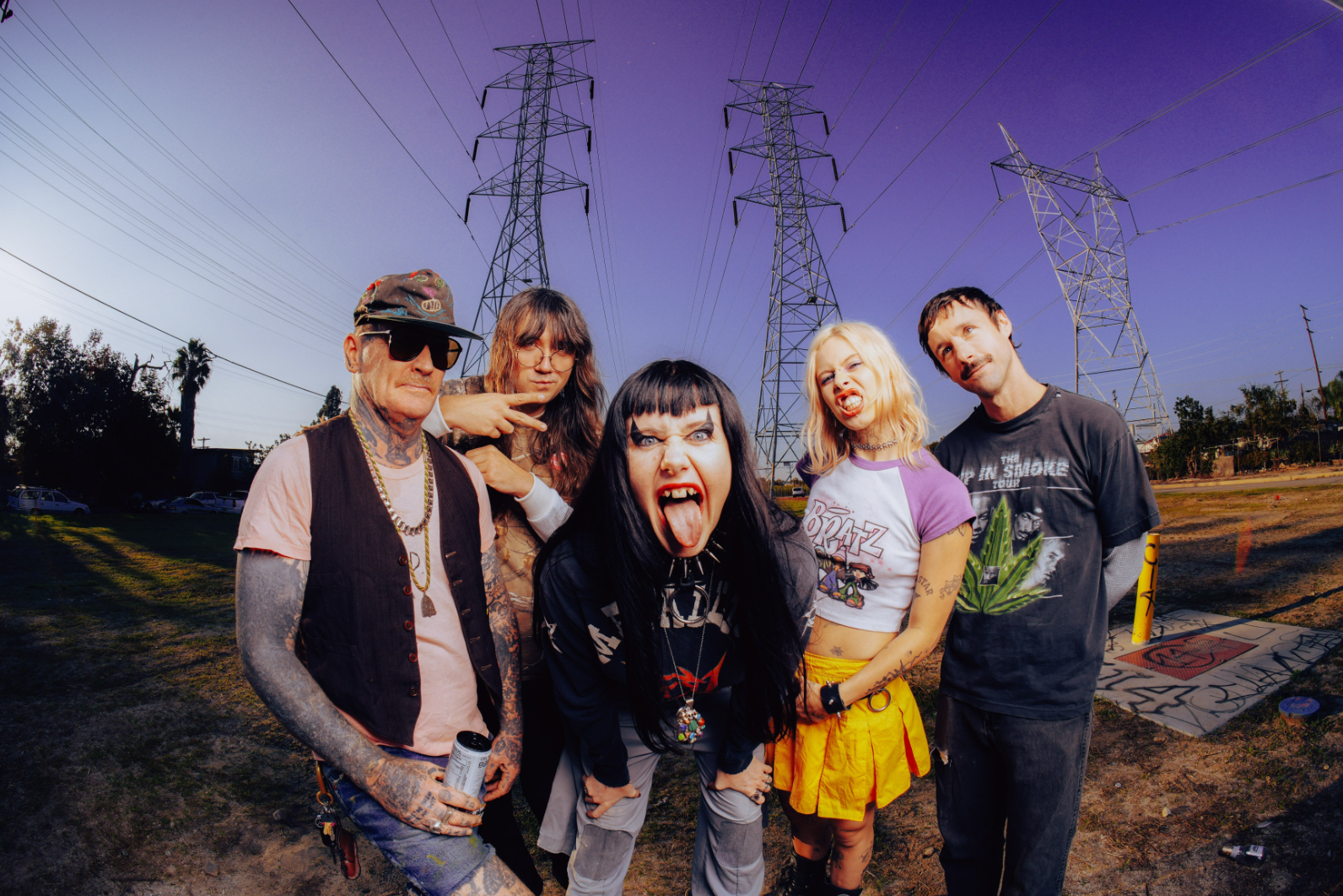 Surfbort band with Dani Miller promoting the album Reality Star
