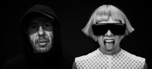 Aurora and Tom Rowlands of The Chemical Brothers in promotional photo for TOMORA