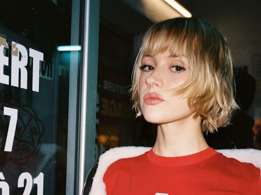 Angèle promoting the single What You Want in collaboration with Justice