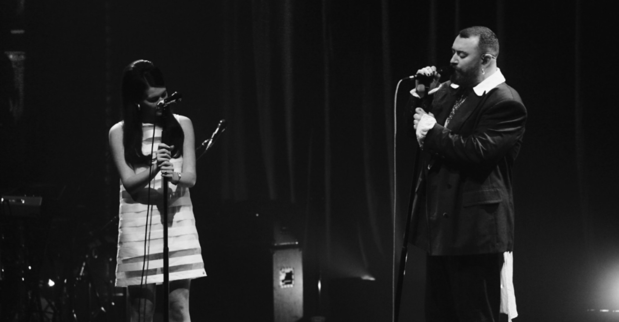 Sam Smith and Sienna Spiro performing a duet during the “To Be Free: San Francisco” residency at the Castro Theatre