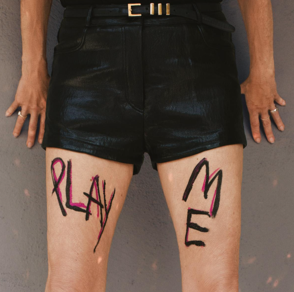 Play Me album artwork detail for Kim Gordon’s third solo album Play Me