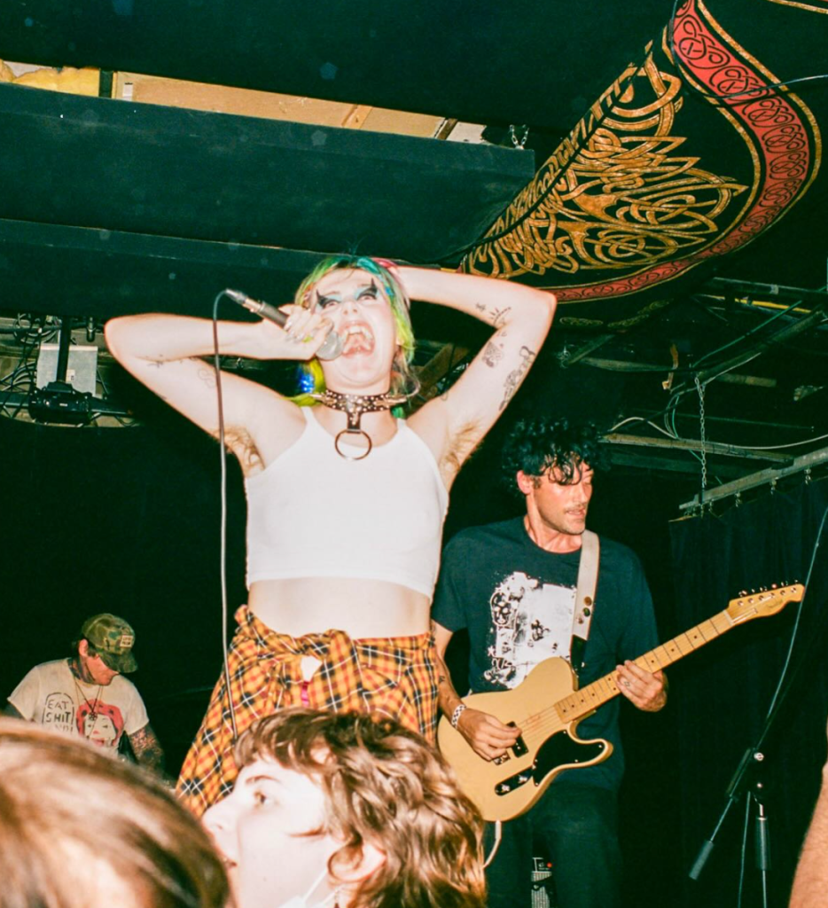 Dani Miller performing live with Surfbort during the Reality Star era