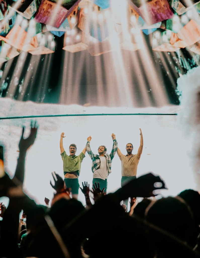 AJR Live From the Hollywood Bowl concert performance crowd Jack Adam Ryan Met on stage