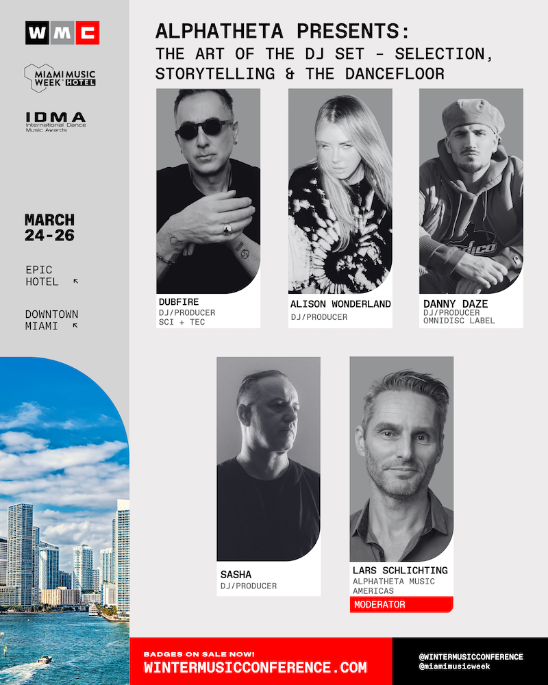 Winter Music Conference 2026 DJ set panel Alison Wonderland Dubfire Sasha Miami