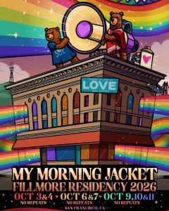 My Morning Jacket live performance The Fillmore San Francisco stage lights concert
