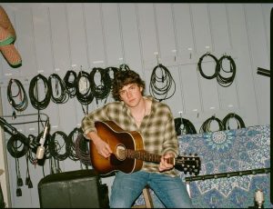 Vincent Mason playing guitar studio photo 2026 country artist