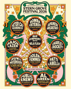 Stern Grove Festival 2026 lineup poster San Francisco free concerts schedule