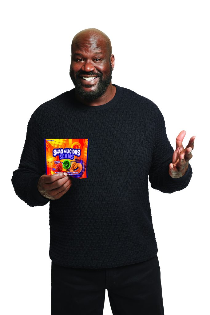 Shaquille O’Neal Shaq-A-Licious SLAMS gummies Hershey candy product