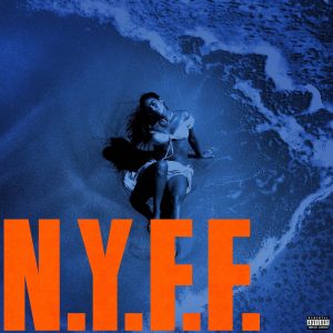 Jessie Reyez N.Y.F.F. single cover art with ocean and bold typography