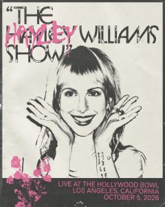 Hayley Williams Show poster Hollywood Bowl Los Angeles October 5 2026