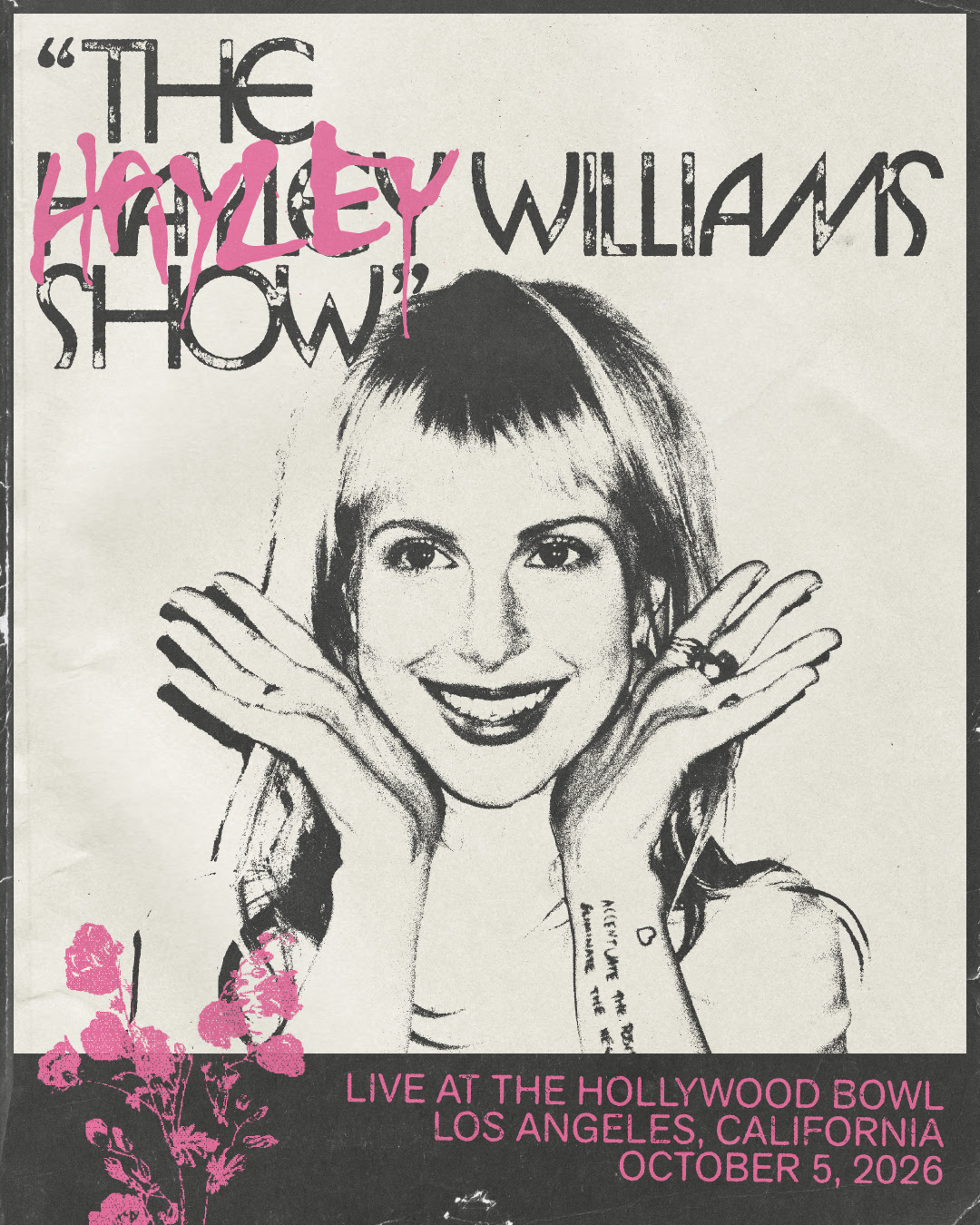 Hayley Williams Show poster Hollywood Bowl Los Angeles October 5 2026