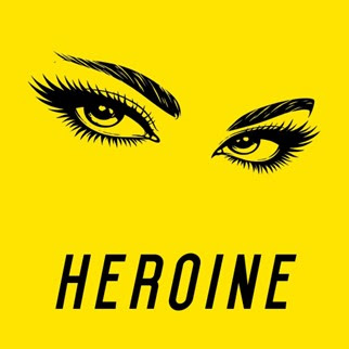 Maroon 5 Heroine single artwork featuring illustrated eyes on yellow background