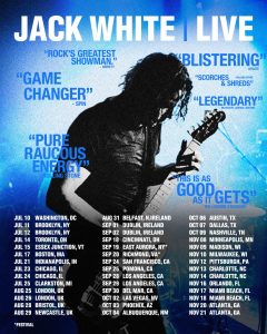 Jack White 2026 tour dates poster North America UK Europe
