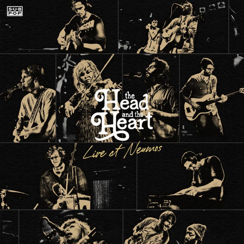 The Head and the Heart Live at Neumos album artwork featuring performance photos from the band's 2011 Seattle concert