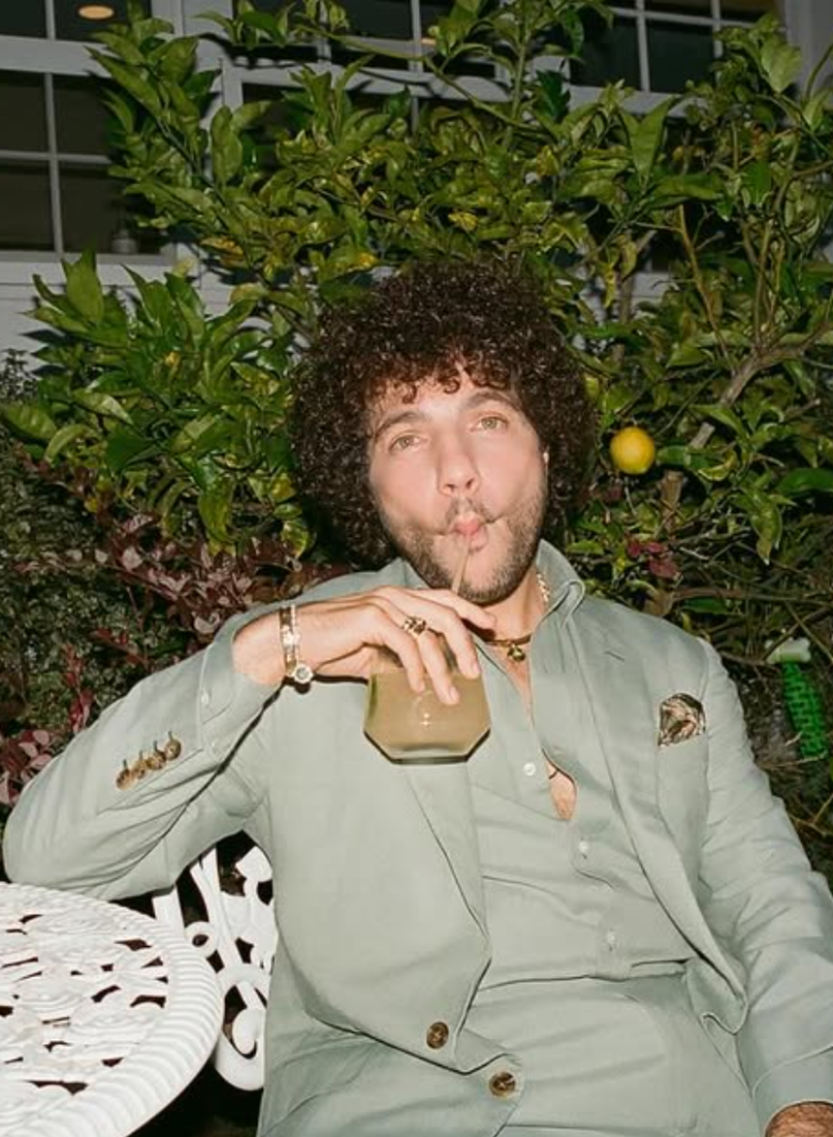 benny blanco poses during promotional campaign for his upcoming album Hermoso.