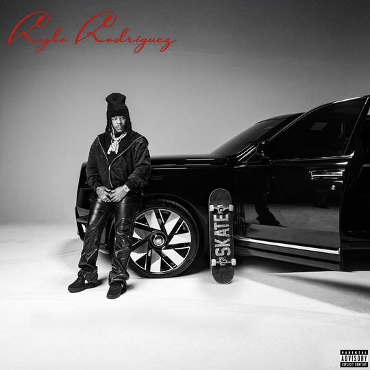 Album cover for Rylo Rodriguez's 2026 project S.K.A.T.E. (Silence Keeps All Targets Exposed).