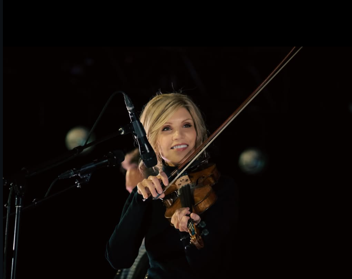 Alison Krauss performs onstage with her violin ahead of Hardly Strictly Bluegrass 2026.