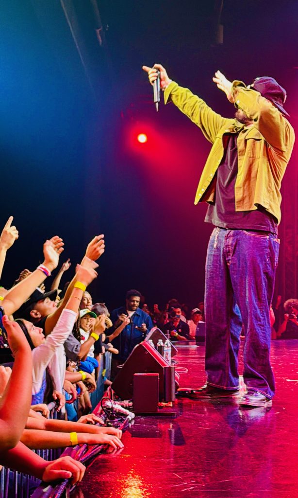 Christian hip-hop artist Andy Mineo performs during GLO Fest 2026.