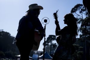 Musicians perform at Hardly Strictly Bluegrass in Golden Gate Park in San Francisco. Photo by Jay Blakesburg.