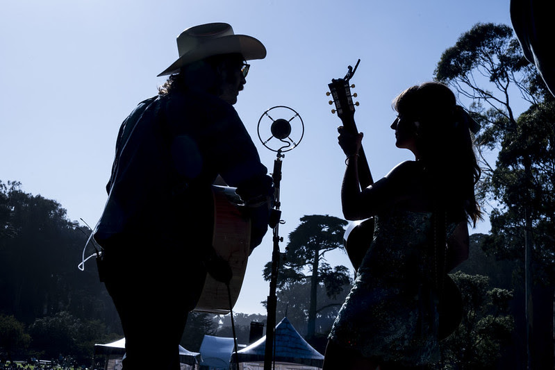 Musicians perform at Hardly Strictly Bluegrass in Golden Gate Park in San Francisco. Photo by Jay Blakesburg.