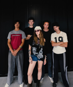 Minneapolis rock band Porch Light ahead of the release of their debut album Hush in 2026.