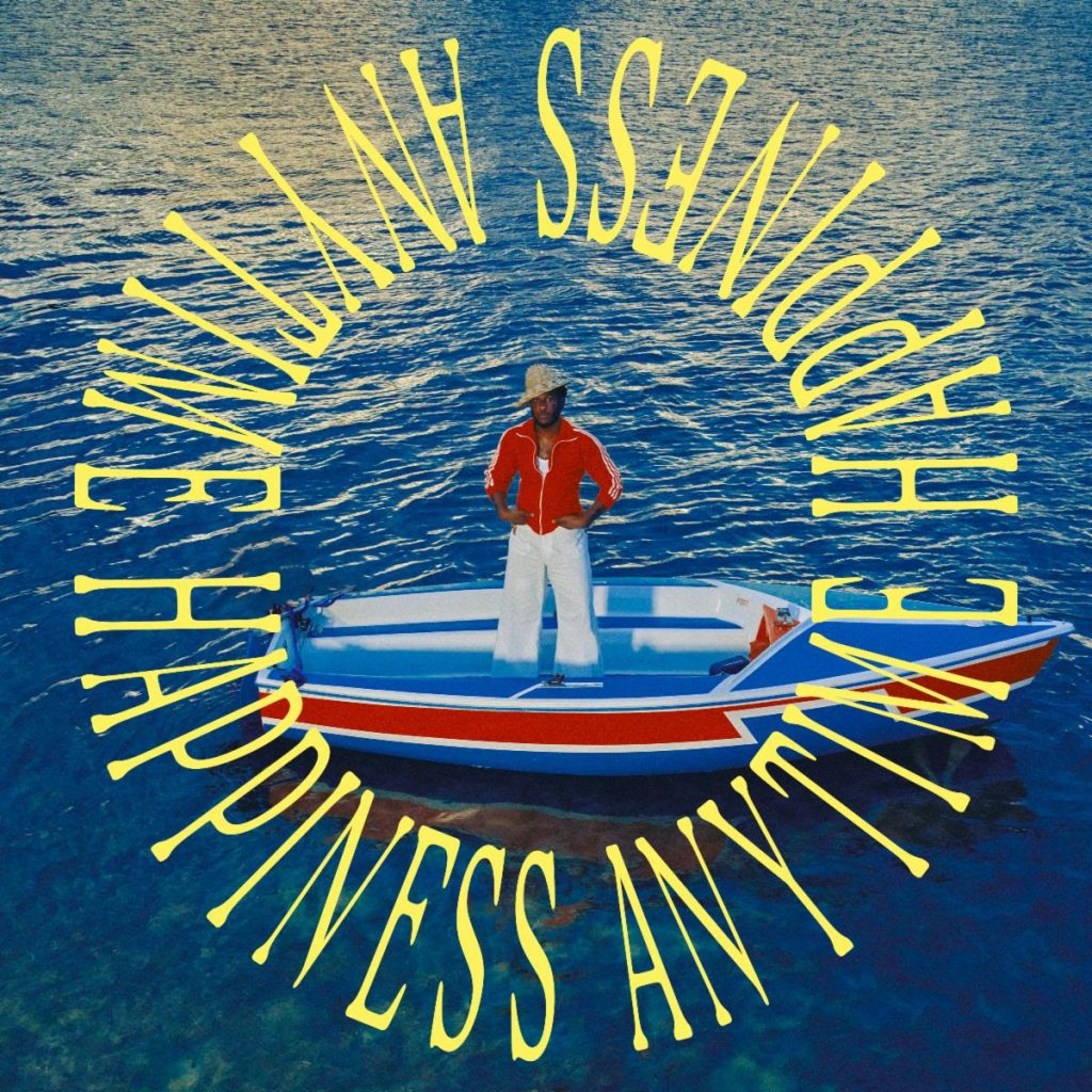 Leon Bridges “Happiness Ain’t Happiness” single artwork featuring Bridges standing in a boat