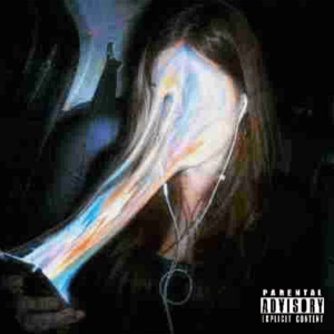 Cover artwork for Ken Carson’s 2026 EP cartunez, featuring a distorted close-up portrait with a parental advisory label.
