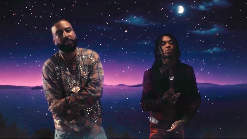 Swae Lee and French Montana in the “Suitcase” music video.