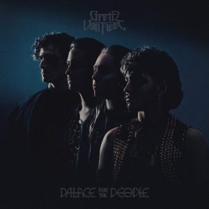 Greta Van Fleet Palace for the People album cover featuring the four band members against a dark blue background.